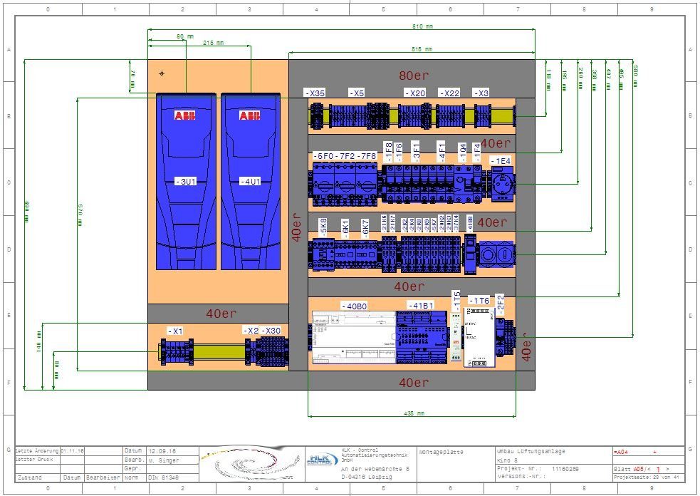 Stromlaufplan aus dem CAD-System